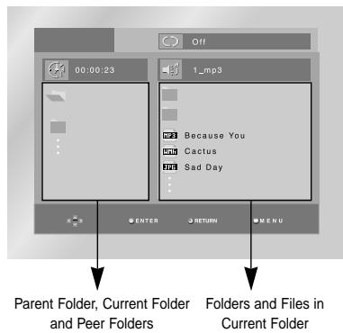 SAMSUNG DVD-HD841 - Clips Menu for MP3/WMA/JPEG - 1