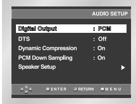 SAMSUNG DVD-HD841 - Setting Up the Audio Options - 2