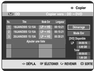 SAMSUNG DVD-HR720P - Appuyez sur les boutons OK ou ▶ pour sélectionner Démarrage, puis appuyez sur le bouton OK. - 1