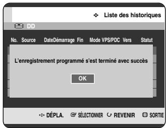 SAMSUNG DVD-HR720P - Appuyez sur les boutons ▲▼ pour sélectionner Info, puis appuyez sur le bouton OK ou ▶. - 1