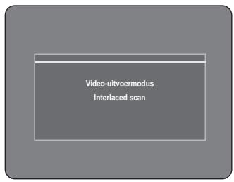 Video-uitvoermodus Interlaced scan