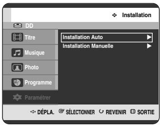 SAMSUNG DVD-HR720P - Préréglage des canaux avec la fonction de configuration manuelle - 2