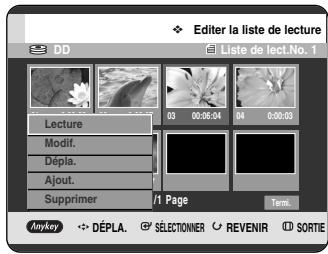 SAMSUNG DVD-HR720P - Déplacement d'une scène (changement de la position d'une scène) - 1