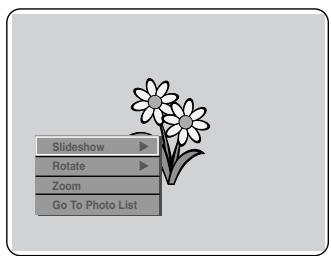 Slideshow Rotate Zoom Go To Photo List