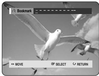 Bookmark MOVE SELECT RETURN