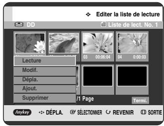 SAMSUNG DVD-HR720P - Appuyez sur les boutons ▲▼◀▶ pour sélectionner la scène que vous souhaitez lire, puis appuyez sur le bouton ANYKEY. - 1