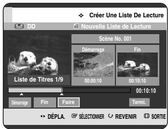 SAMSUNG DVD-HR720P - Appuyez sur le bouton OK au point de fin. - 1