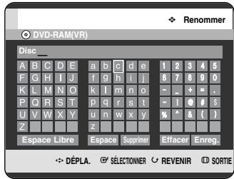 SAMSUNG DVD-HR720P - Modification du nom du disque - 7