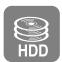SAMSUNG DVD-HR720P - Pour un disque dur/un disque DVD-RAM/-RW/-R - 1