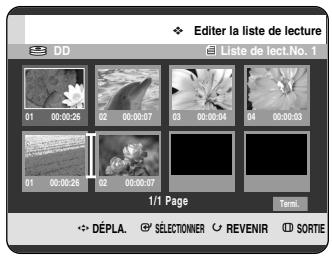 SAMSUNG DVD-HR720P - Déplacement d'une scène (changement de la position d'une scène) - 3