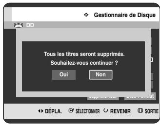 SAMSUNG DVD-HR720P - Appuyez sur les boutons ◀▶ pour sélectionner Titre, Musique ou Photo, puis appuyez sur le bouton OK. - 1