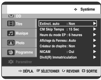 SAMSUNG DVD-HR720P - Réglage de l'Heure du mode EP - 2