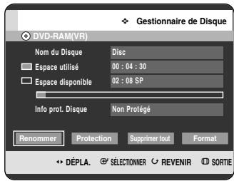 SAMSUNG DVD-HR720P - Modification du nom du disque - 8