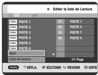 SAMSUNG DVD-HR720P - Aller dans Modifier liste de lecture - 5