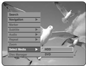 Search Navigation Marker Subtitle Audio Repeat Zoom Select Media Disc Manager HDD DVD