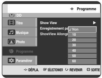SAMSUNG DVD-HR720P - Utilisation du bouton MENU. - 1