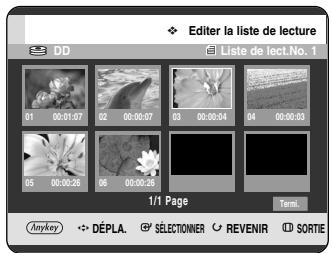 SAMSUNG DVD-HR720P - Déplacement d'une scène (changement de la position d'une scène) - 4