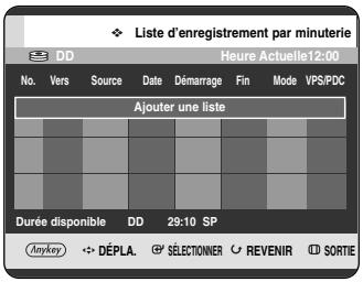 SAMSUNG DVD-HR720P - Liste enregistrement par minuterie - 2