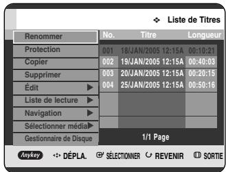 SAMSUNG DVD-HR720P - Utilisation du bouton MENU. - 1