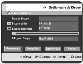 SAMSUNG DVD-HR720P - Modification du nom du disque - 5