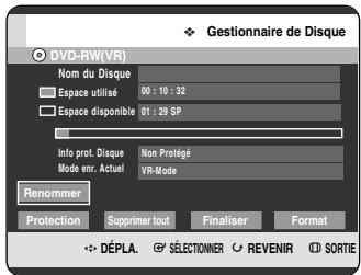 SAMSUNG DVD-HR720P - Finalisation d'un disque - 4