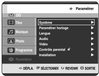 SAMSUNG DVD-HR720P - Configuration des options NICAM - 1