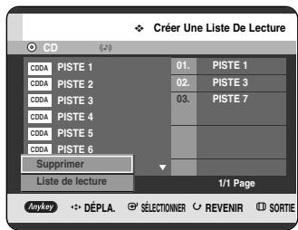 SAMSUNG DVD-HR720P - Appuyez sur les boutons ▲▼ pour sélectionner les pistes dans l'ordre où vous souhaitez les lire, puis appuyez sur le bouton OK. - 3
