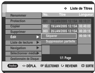 SAMSUNG DVD-HR720P - Utilisation du bouton MENU. - 2