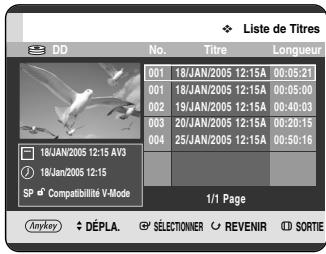 SAMSUNG DVD-HR720P - Utilisation du bouton MENU. - 7