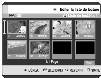 SAMSUNG DVD-HR720P - Déplacement d'une scène (changement de la position d'une scène) - 2