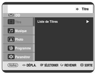 SAMSUNG DVD-HR720P - Utilisation du bouton MENU - 1