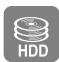 SAMSUNG DVD-HR720P - Voor HDD/DVD-RAM/-RW/-R-schijven - 1