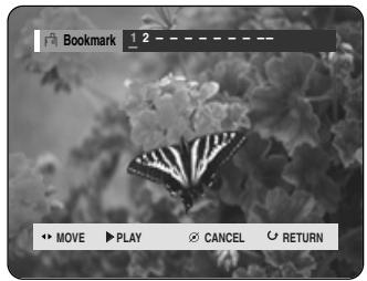 SAMSUNG DVD-HR720P - Press the MARKER button during playback. - 1