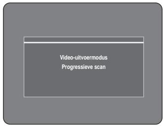 Video-uitvoermodus Progressieve scan