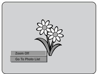Zoom Off Go To Photo List