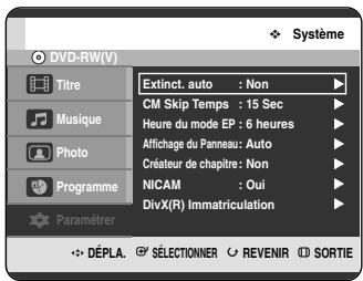 SAMSUNG DVD-HR720P - Création automatique des chapitres - 4