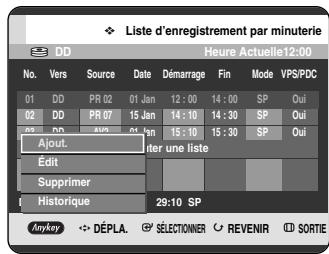 SAMSUNG DVD-HR720P - Utilisation du bouton MENU. - 2