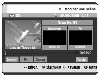 SAMSUNG DVD-HR720P - Modification d'une scène (remplacement d'une scène) - 2