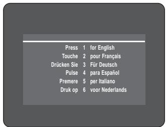 Press 1 for English Touche 2 pour Français Drücken Sie 3 Für Deutsch Pulse 4 para Español Premere 5 per Italiano Druk op 6 voor Nederlands