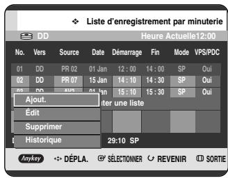 SAMSUNG DVD-HR720P - Utilisation du bouton MENU. - 2