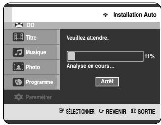 SAMSUNG DVD-HR720P - Préréglage des canaux avec la fonction de configuration automatique - 5