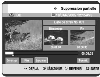 SAMSUNG DVD-HR720P - Utilisation du bouton MENU. - 6