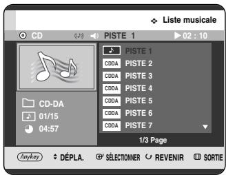 SAMSUNG DVD-HR720P - Aller dans liste de fichiers musicaux - 2