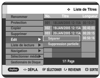 SAMSUNG DVD-HR720P - Utilisation du bouton MENU. - 2