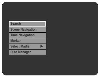 Search Scene Navigation Time Navigation Marker Select Media Disc Manager