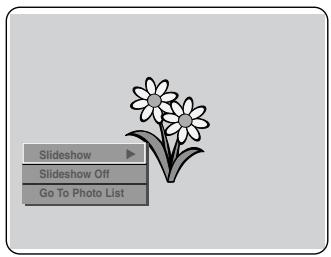 Slideshow Slideshow Off Go To Photo List