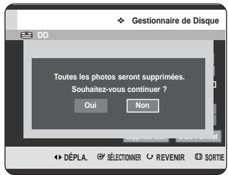 SAMSUNG DVD-HR725 - Appuyez sur les boutons ◄ pour sélectionner Titre, Musique ou Photo, puis appuyez sur le bouton OK. - 3