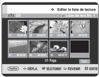 SAMSUNG DVD-HR725 - Déplacement d'une scène (changement de la position d'une scène) - 9