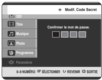 SAMSUNG DVD-HR725 - Si vous avez oublié votre code secret - 5