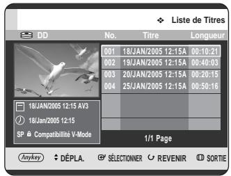 SAMSUNG DVD-HR725 - Utilisation du bouton MENU. - 3
